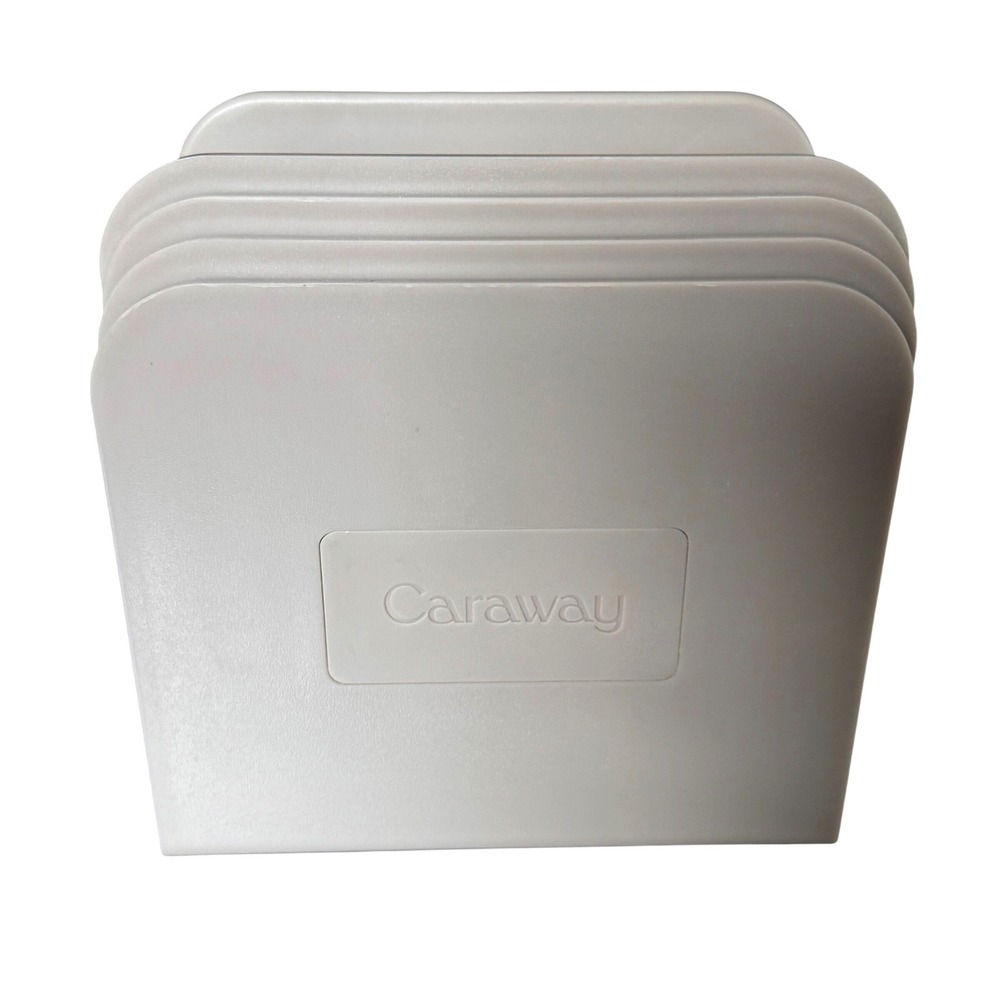 Caraway Magnetic Pan & Lid Storage Organizers Set of 4 Cream